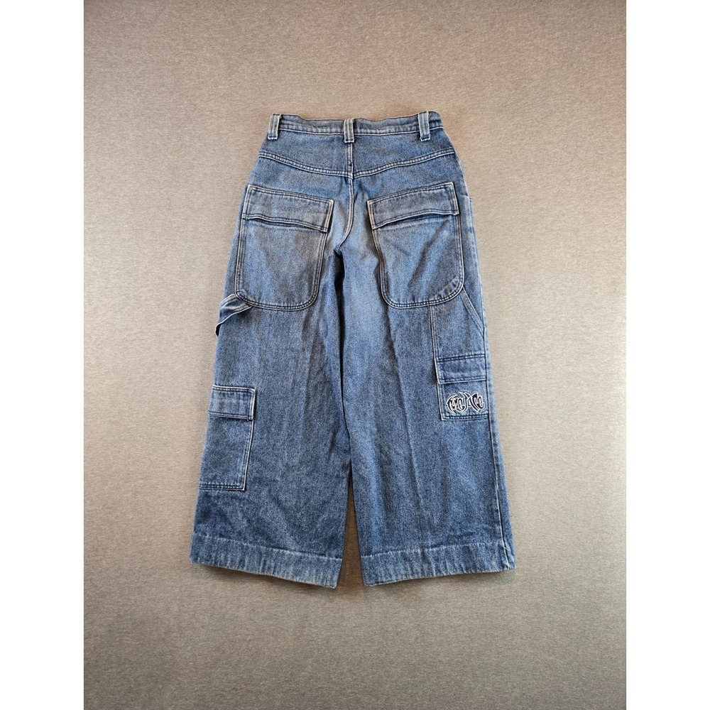 Vintage Menace Jeans Mens 30x28 Blue Mega Wide Baggy Carpenter Rave Skater 90's